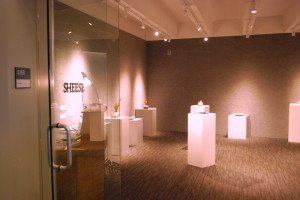 View of the new art gallery featuring Grace Sheese’s work. REID HARMAN | THE HARBINGER