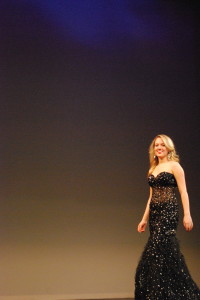 A contestant walks in her evening gown. Photo courtesy CULLEN STONE