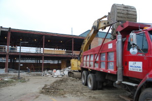 Current Construction at Arbor Hall. REID HARMAN | THE HARBINGER