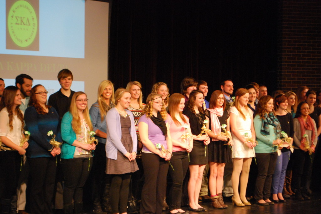 SKD had more than 35 students participate in their Feb. 18 induction. REID HARMAN | THE HARBINGER