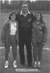 From left to right, Belle Craig, George Jones and Tonya Gilles at the 1979 NJCAA National Tournament in St. Louis. Photo courtesy TONYA GILLES-KOCH