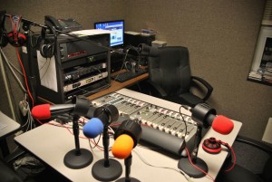 WAZU radio setup on the North Campus in Peoria.